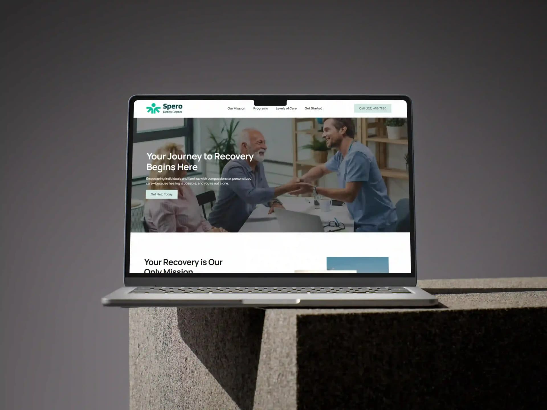 Spero Detox website