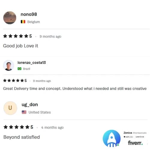 Verified Fiverr client review 7