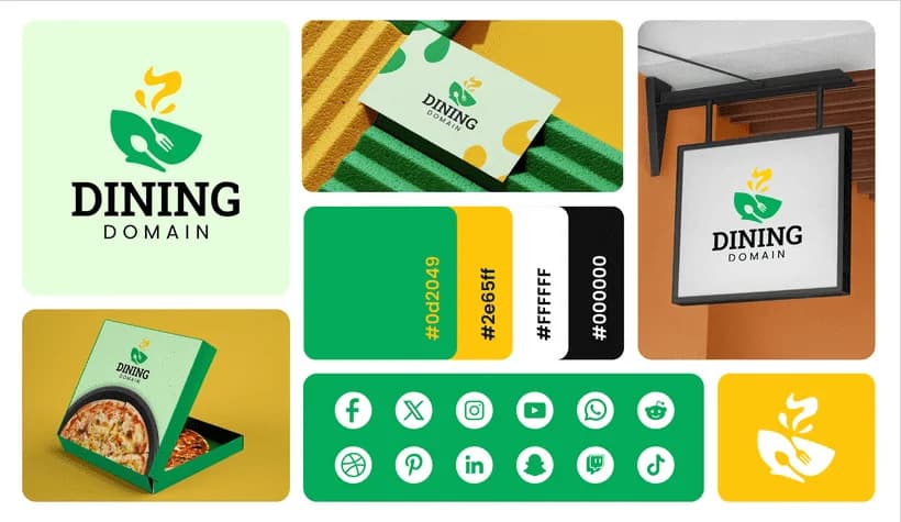 Dining Domain brand identity